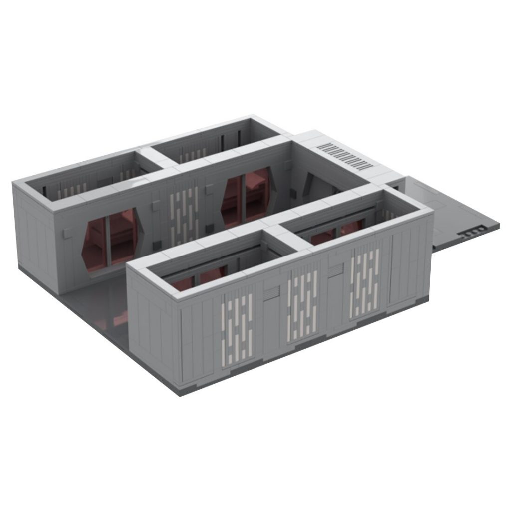 Republic Corridor System Prison Block Room MOC-97479 Star Wars With 871pcs 