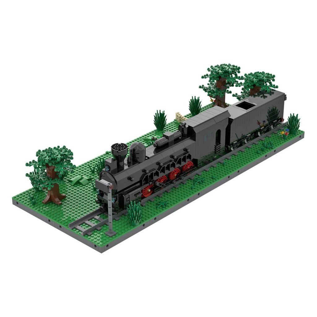 Soviet Armored Train With Scene MOC-89538 Technic With 1309PCS