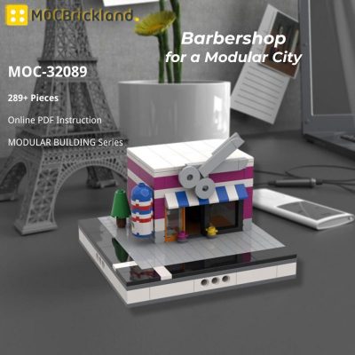 MOCBRICKLAND MOC-32089 Barbershop for a Modular City