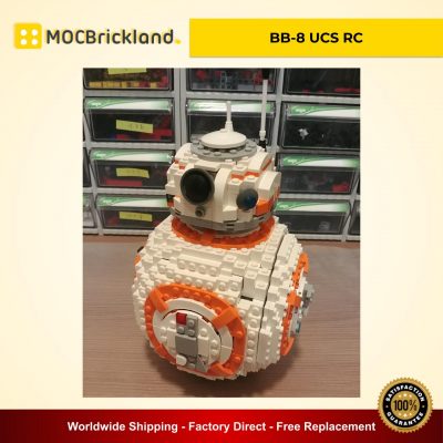 BB-8 UCS RC MOC 11416 Star Wars Compatible With LEGO 75187 Designed By Sariel With 898 Pieces