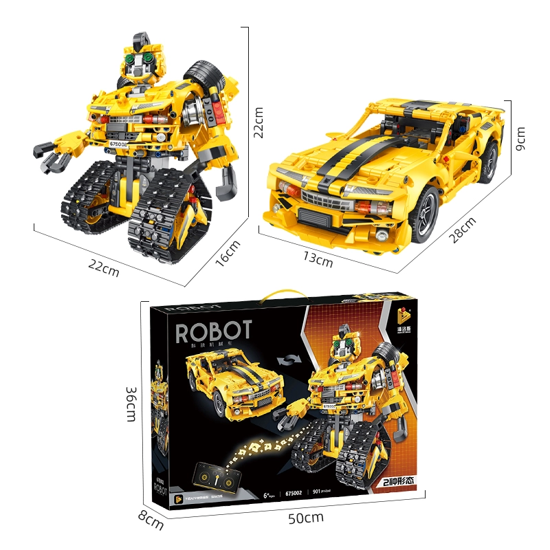 Remote Control DIY Programming Robot Panlos 675002 Technical With 901 Pieces