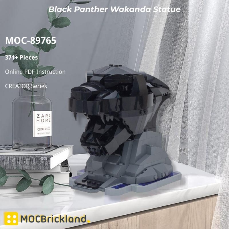MOCBRICKLAND MOC-89765 Black Panther Wakanda Statue