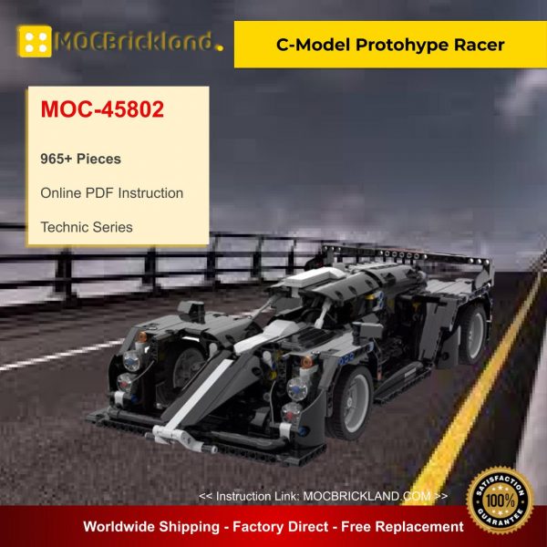 C-Model Protohype Racer MOC 45802 Technic Compatible With LEGO 42111 Designed By Cleansupgood