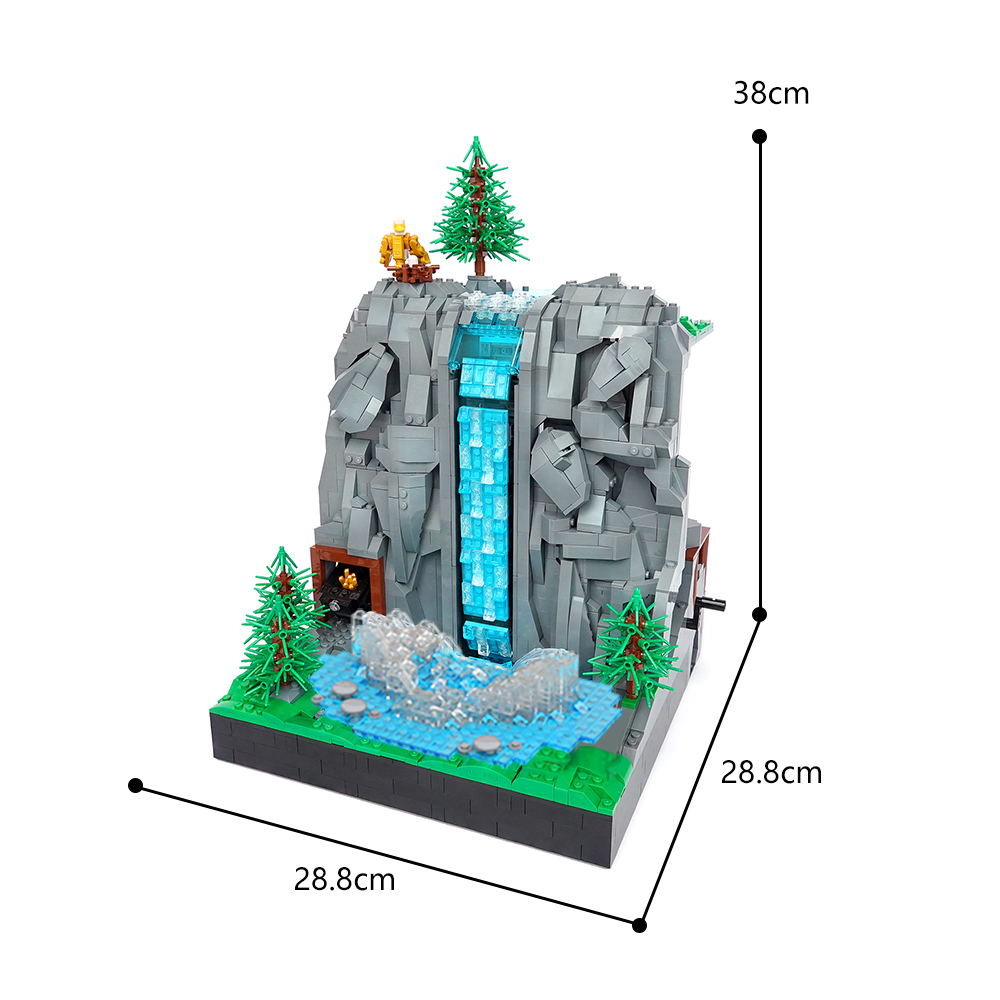 Working Waterfall MOC-117747 Creator With 2424 Pieces