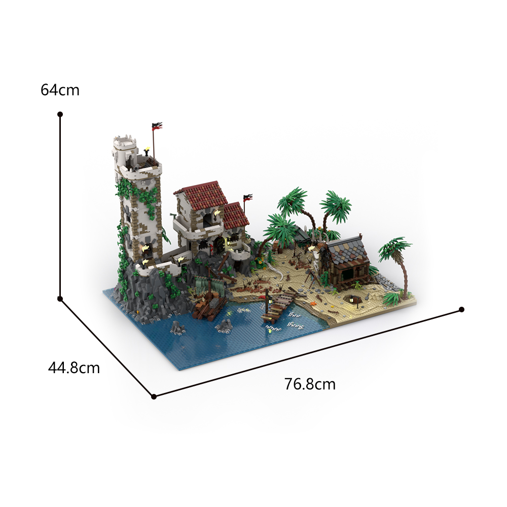 Port Sauvage: The Cursed Beach MOC-117472 Creator With 8104 Pieces