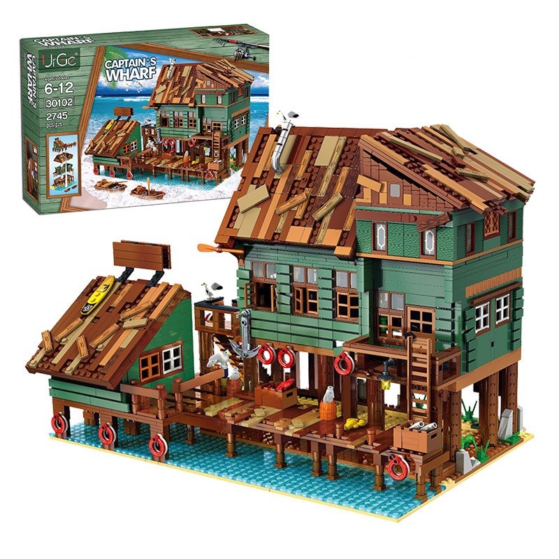 Captain's Wharf Modular Building 2745 pieces - Brick Land