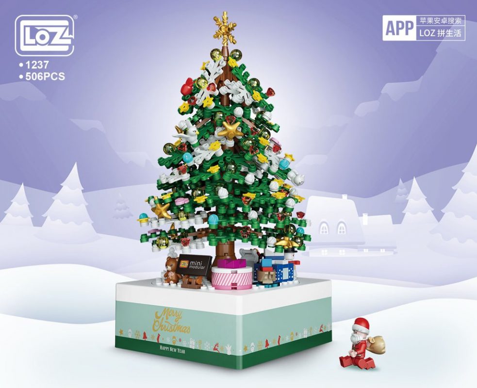 Creator loz 1237 christmas tree music box