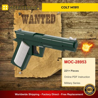 COLT M1911 MOC 28953 Military Alternative LEGO 10242 Designed By FredL45 With 221 Pieces