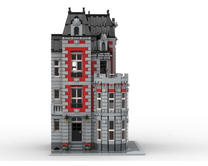 Corner Mansion MOC 35065 Modular Building Designed By Jhobbs With 4007 Pieces