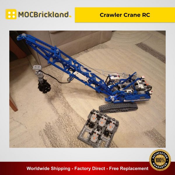 Crawler Crane RC MOC 4078 Technic Compatible With LEGO 42042-1 Designed By Catweazel