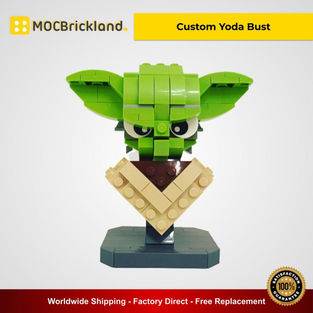 Custom Yoda Bust MOC 12874 Star Wars Designed By Buildbetterbricks With