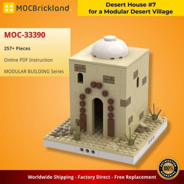 MOCBRICKLAND MOC-33390 Desert House #7 for a Modular Desert Village