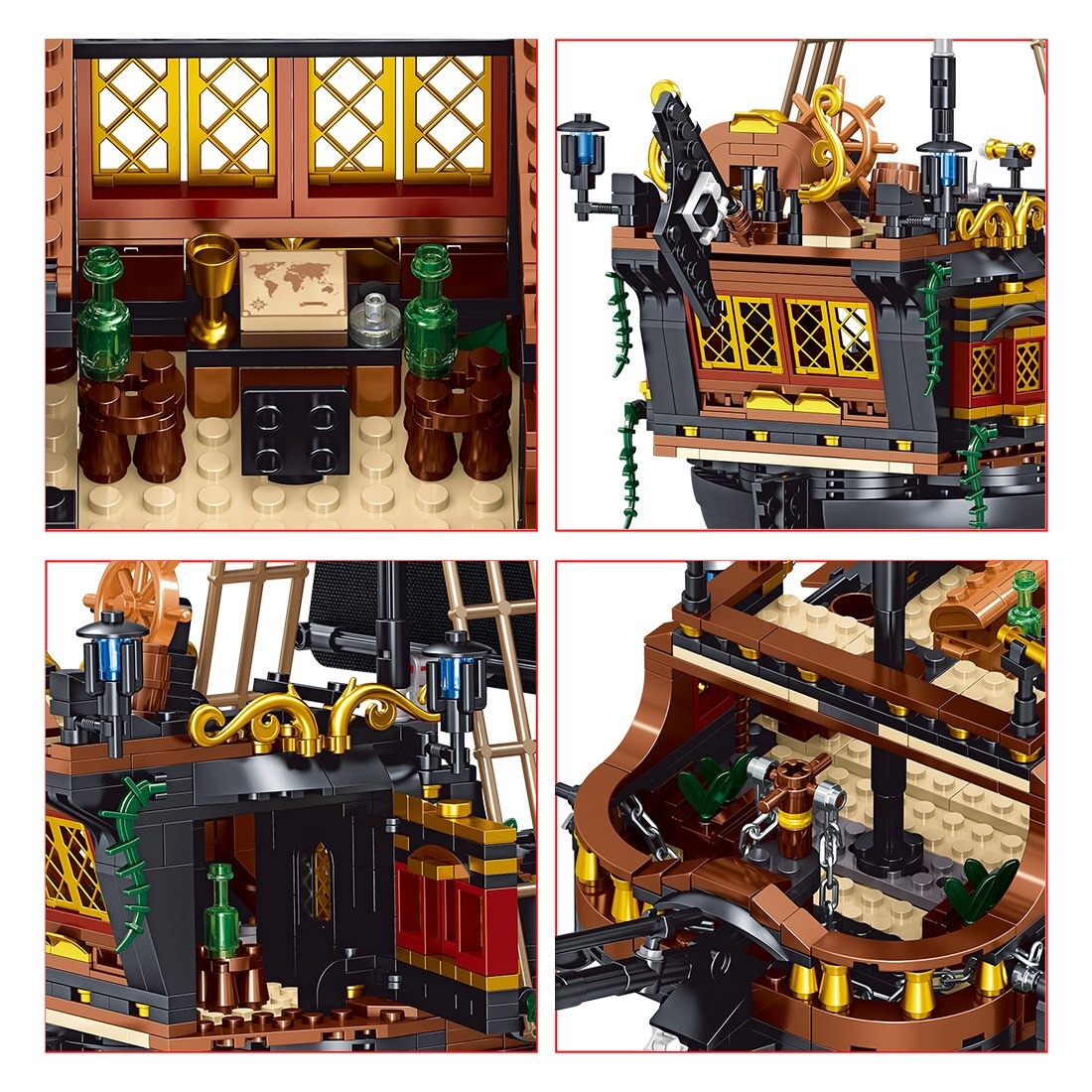 Pirate Ship MOC-89526 Creator With 1328PCS