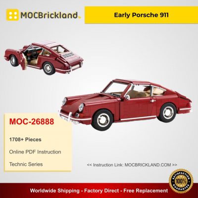 Early Porsche 911 MOC 26888 Technic Designed By Buildme With 1708 Pieces