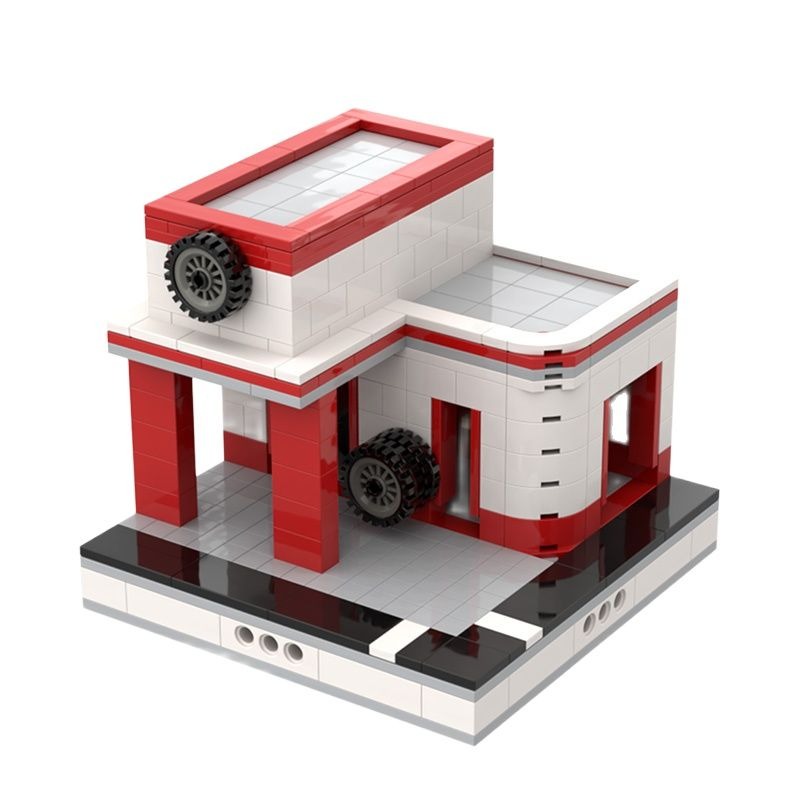 MOCBRICKLAND MOC-33928 Garage for a Modular City