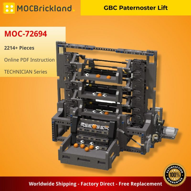 MOCBRICKLAND MOC-72694 GBC Paternoster Lift by Berthil