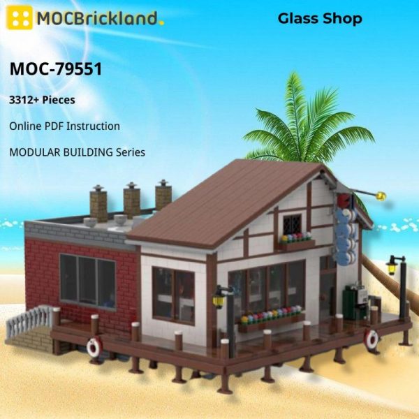 MOCBRICKLAND MOC-79551 Glass Shop