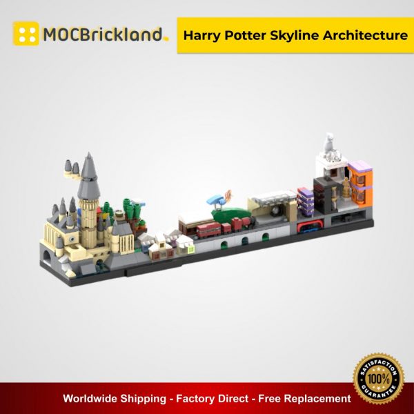 Harry Pօtter Skyline Architecture MOC 22348 Movie Designed By MOMAtteo79 With 621 Pieces