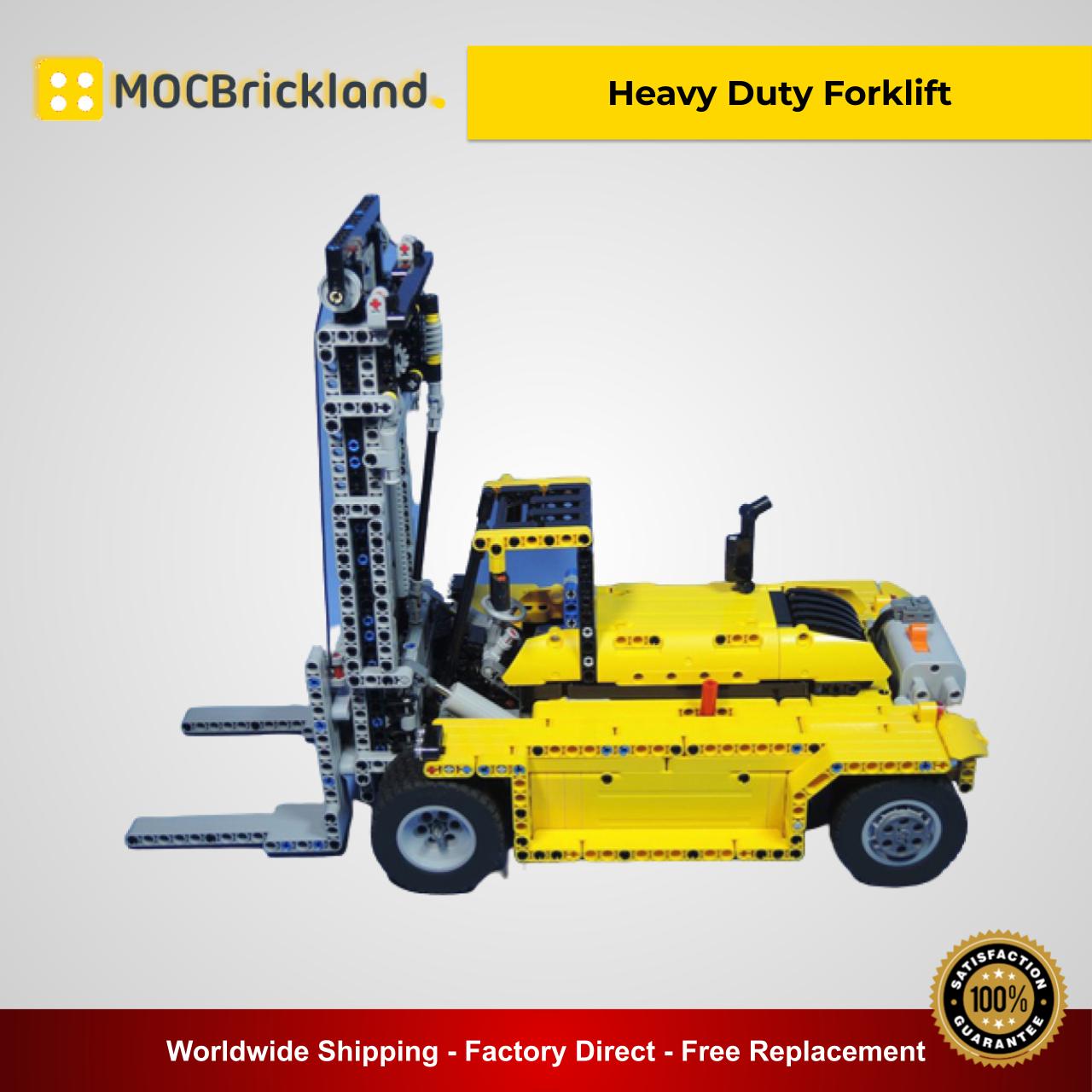 Heavy Duty Forklift MOC 2298 Technic Compatible With 42009 Designed By Dalafik - MOC Brick Land