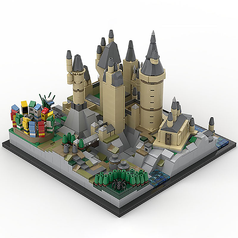 Hogwarts Castle Architecture MOC 25280 Movie Designed By MOMAtteo79 Produced By MOC BRICK LAND