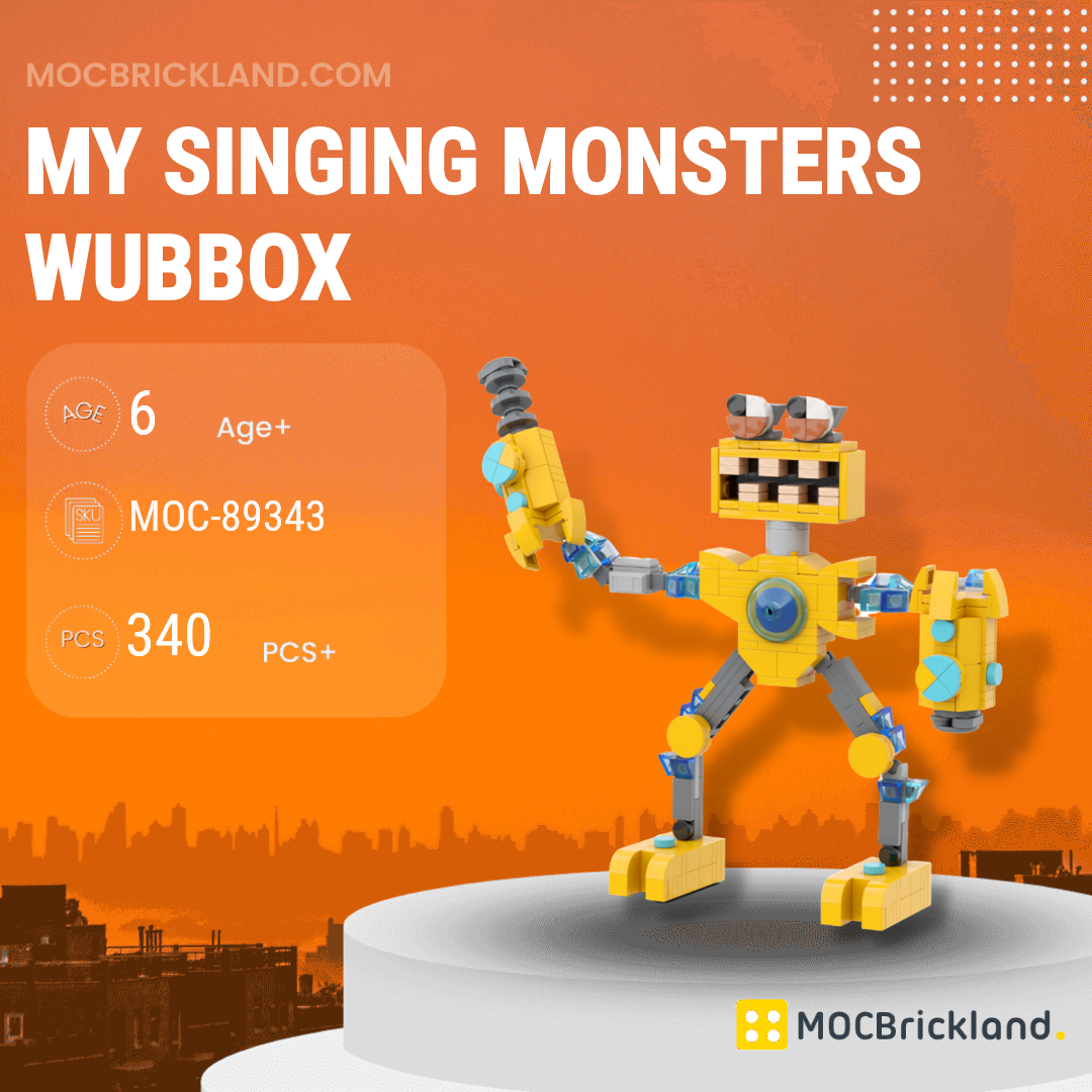 MOC Factory 89343 My Singing Monsters Wubbox with 340 Pieces