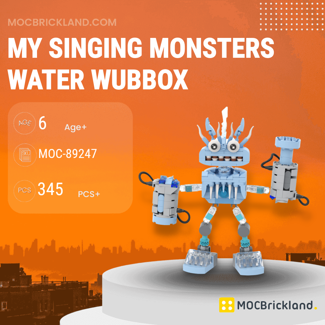 MOC Factory™ 89247 My Singing Monsters Water Wubbox brick set