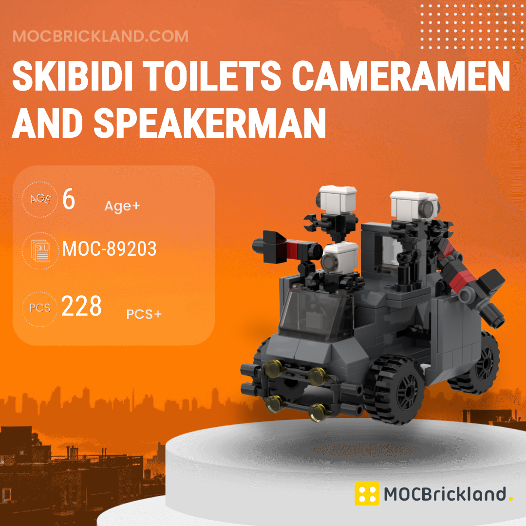 Skibidi Toilet MOCBRICKLAND 89240 Movies and Games with 449 Pieces - MOC  Brick Land