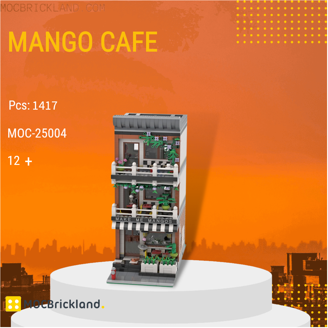 MOC Mango Cafe Blocs de Construction, Maison Modulaire Architecture