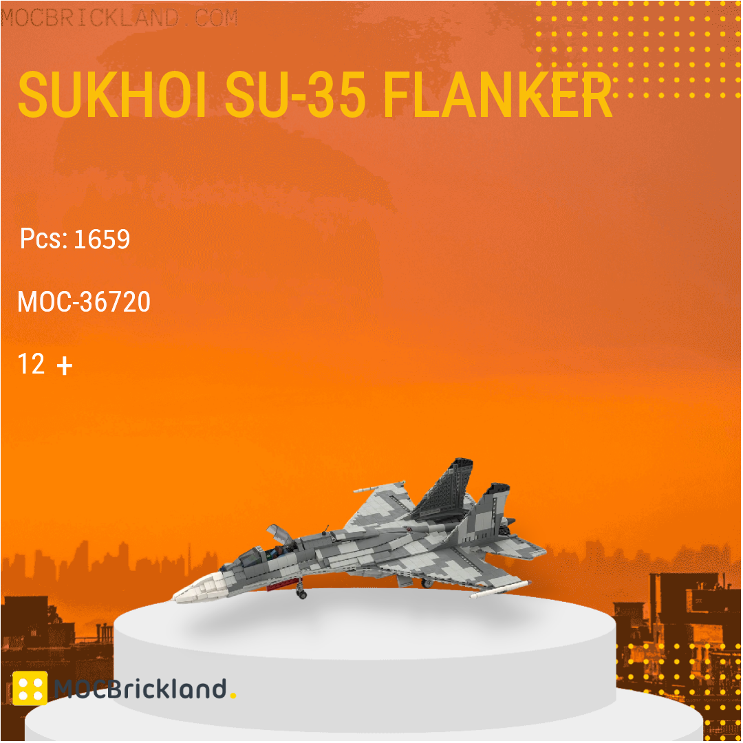 MOC-36720 Sukhoi SU-35 Flanker Model(1659PCS)