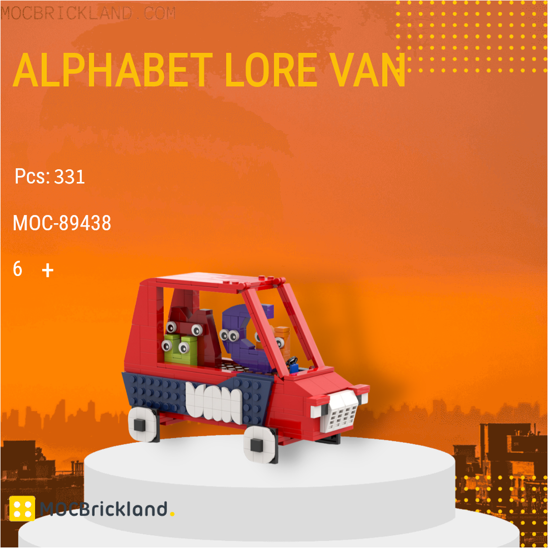 Alphabet Lore VAN MOCBRICKLAND 89438 Creator Expert with 331 Pieces - MOC  Brick Land