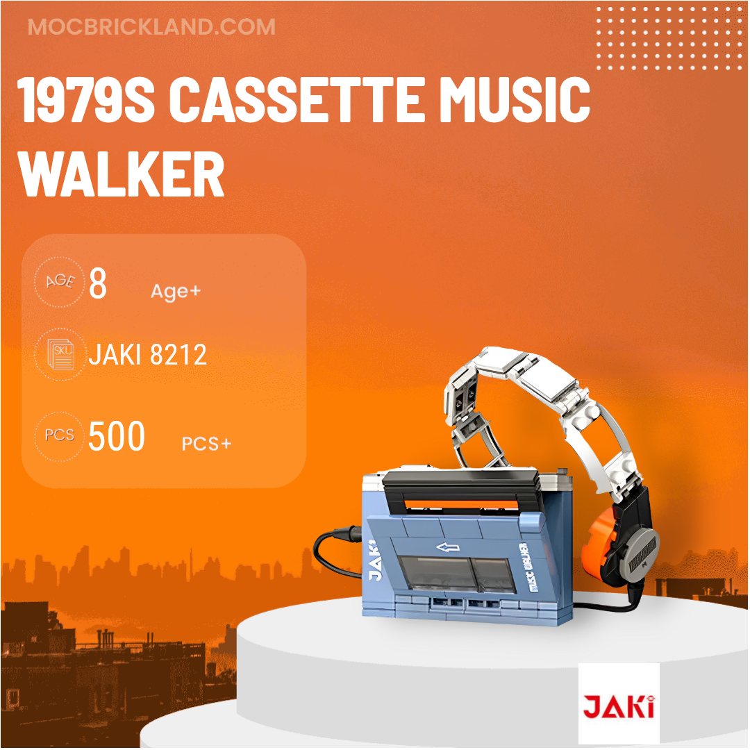JAKI 8212 Cassette Music Walkman Tape Recorder Radio Earphone