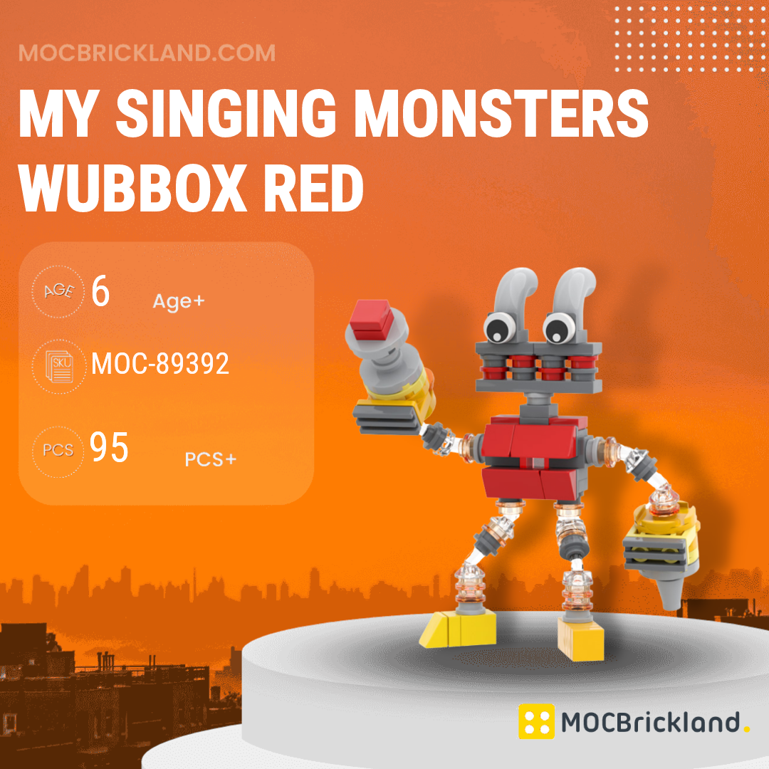 My Singing Monsters Wubbox Red MOCBRICKLAND 89392 Movies and Games