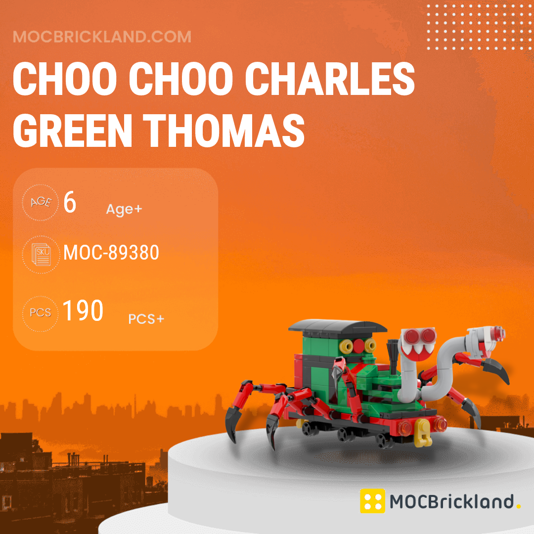 MOC Factory Movies and Games MOC-89380 Choo Choo Charles Green