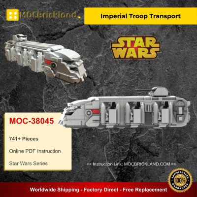 Imperial Troop Transport MOC 38045 Star Wars Designed By Papaglop With 741 Pieces