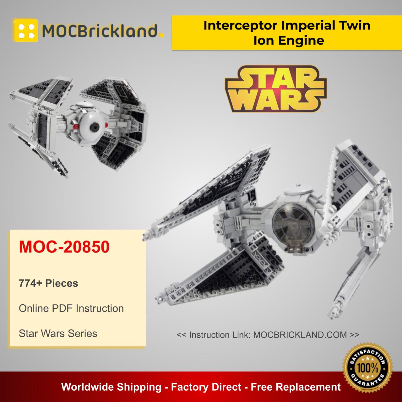 New MOC-20850 Interceptor Star Wars building Block Set with 75240 75242 Bricks