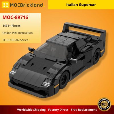 MOCBRICKLAND MOC-89716 Italian Supercar