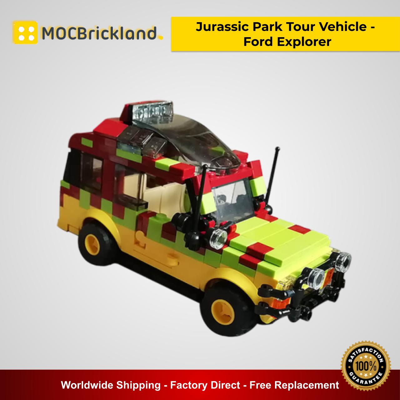 Jurassic Park Tour Vehicle - Ford Explorer MOC 25912 Movie Designed By Miro With 309 Pieces