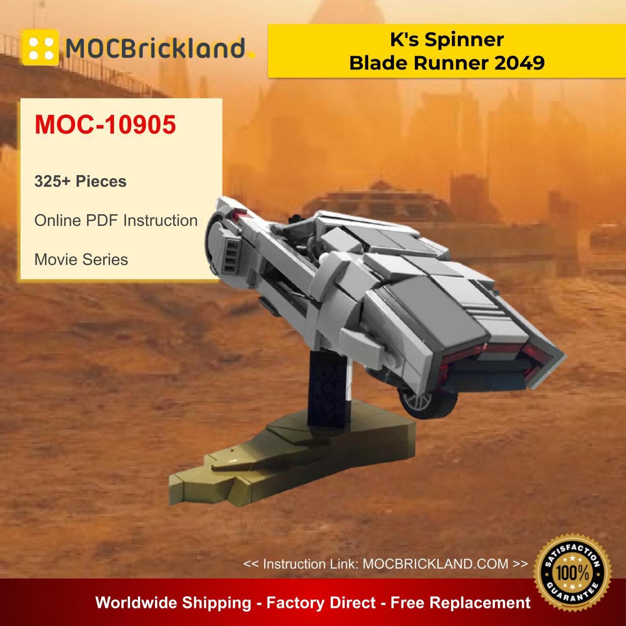 K's Spinner From Blade Runner 2049 MOC 10905 Movie Designed By BricksFeeder With 325 Pieces