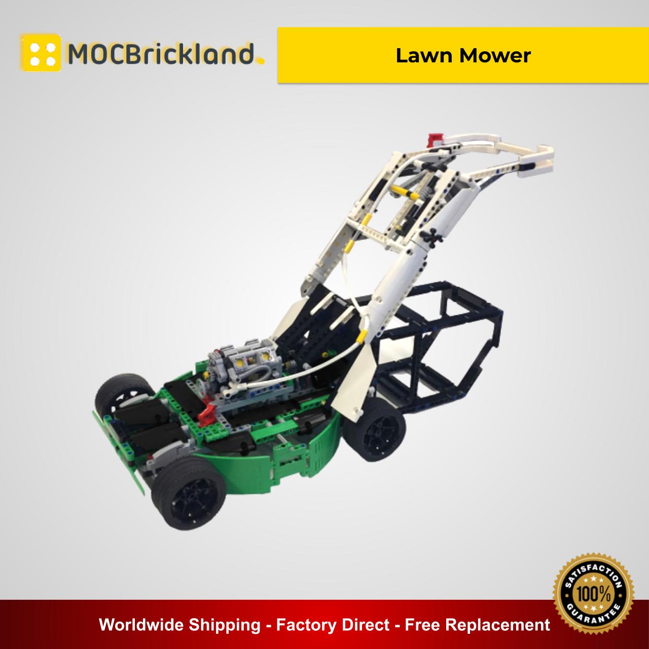 Sammenhængende får Fange Lawn Mower MOC 4867 Technic Alternative LEGO 42039 C-Model Designed By Pg  With 1020 Pieces - MOC Brick Land