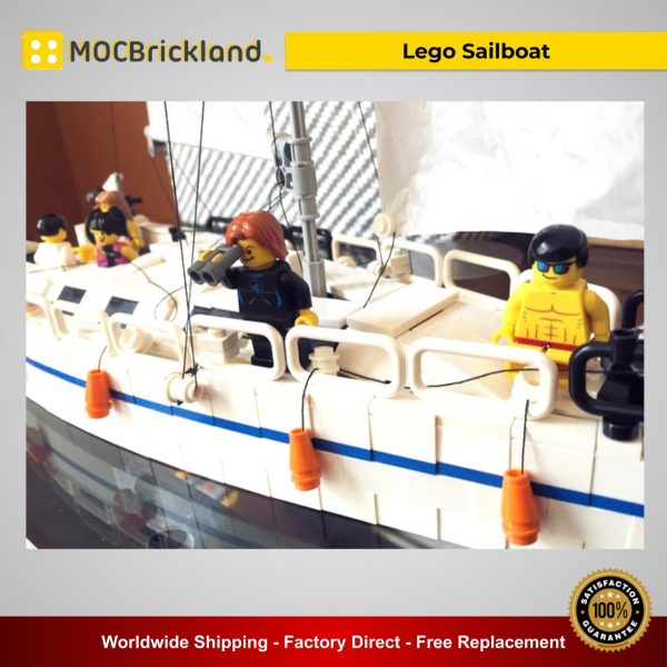Lego Sailboat MOC 5186 Creator Designed By Motomatt With 712 Pieces