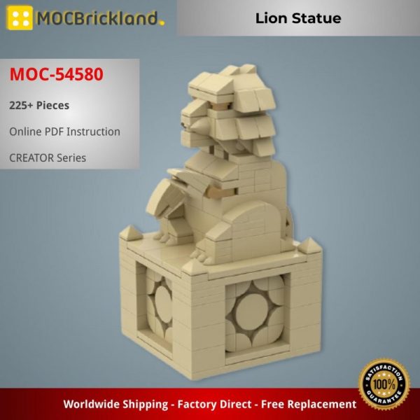 MOCBRICKLAND MOC-54580 Lion Statue