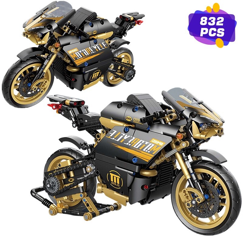 MOCBRICKLAND MOC-89697 Locomotive Motorcycle