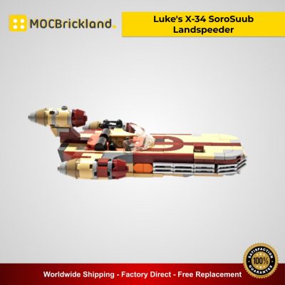 Luke's X-34 SoroSuub Landspeeder MOC 41385 Star Wars Designed By Vostroyan