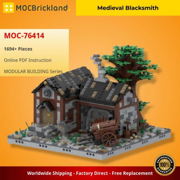 MOCBRICKLAND MOC-76414 Medieval Blacksmith