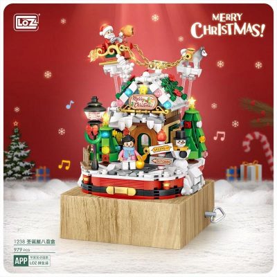 Creator loz 1238 merry christmas music box