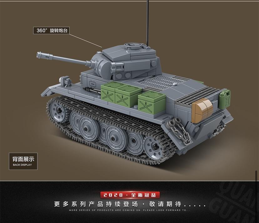 MILITARY QuanGuan 100100 German Pz.Kpfw.II Ausf. L Luchs Tank