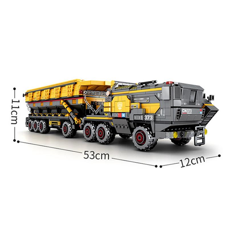 MILITARY SEMBO 107008 Wandering Earth: Large CN373 Bucket Carrier
