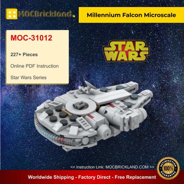 Millennium Falcon Microscale MOC 31012 Star Wars Designed By Riskjockey With 227 Pieces