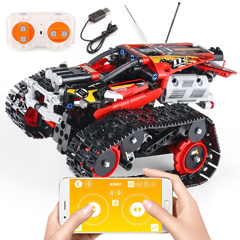 MOULD KING 13036 Mini Tank RC Track Stunt Car Red