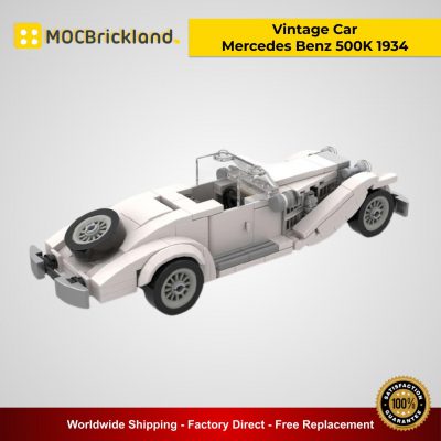 Vintage Car - Mercedes Benz 500K 1934 MOC 34594 Technic Designed By SugarBricks With 220 Pieces
